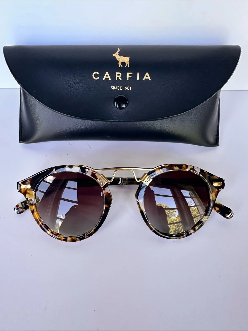 Carfia Women's Polarized Sunglasses UV400 Retro Style EUC
